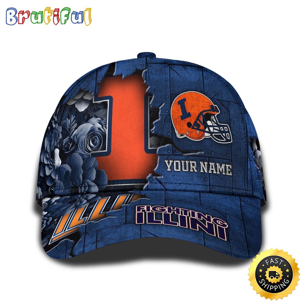 Sportswearmerch Illinois Fighting Illini NCAA Classic Cap For Fan