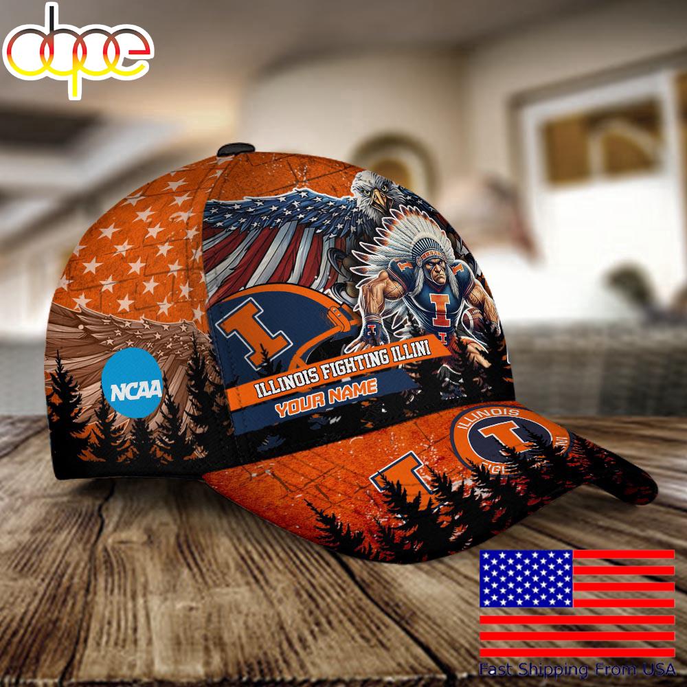 Sportswearmerch Illinois Fighting Illini NCAA Classic Cap For Fan