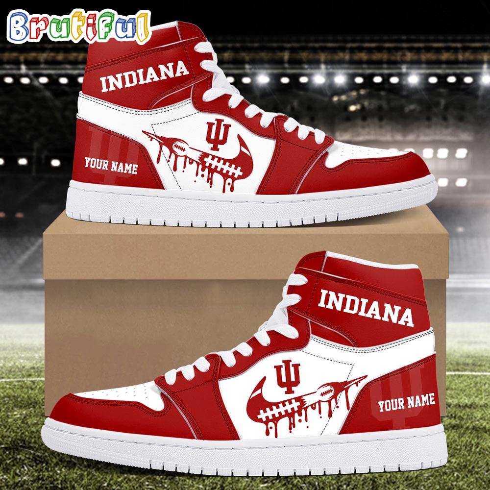 Sportswearmerch Indiana Hoosiers NCAA AJ1 High Sneakers Shoes For Men And Women