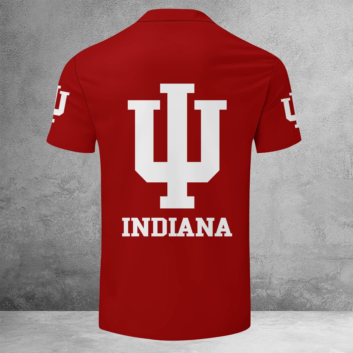 Sportswearmerch Indiana Hoosiers NCAA Lapel Zip Polo Shirt For Fan
