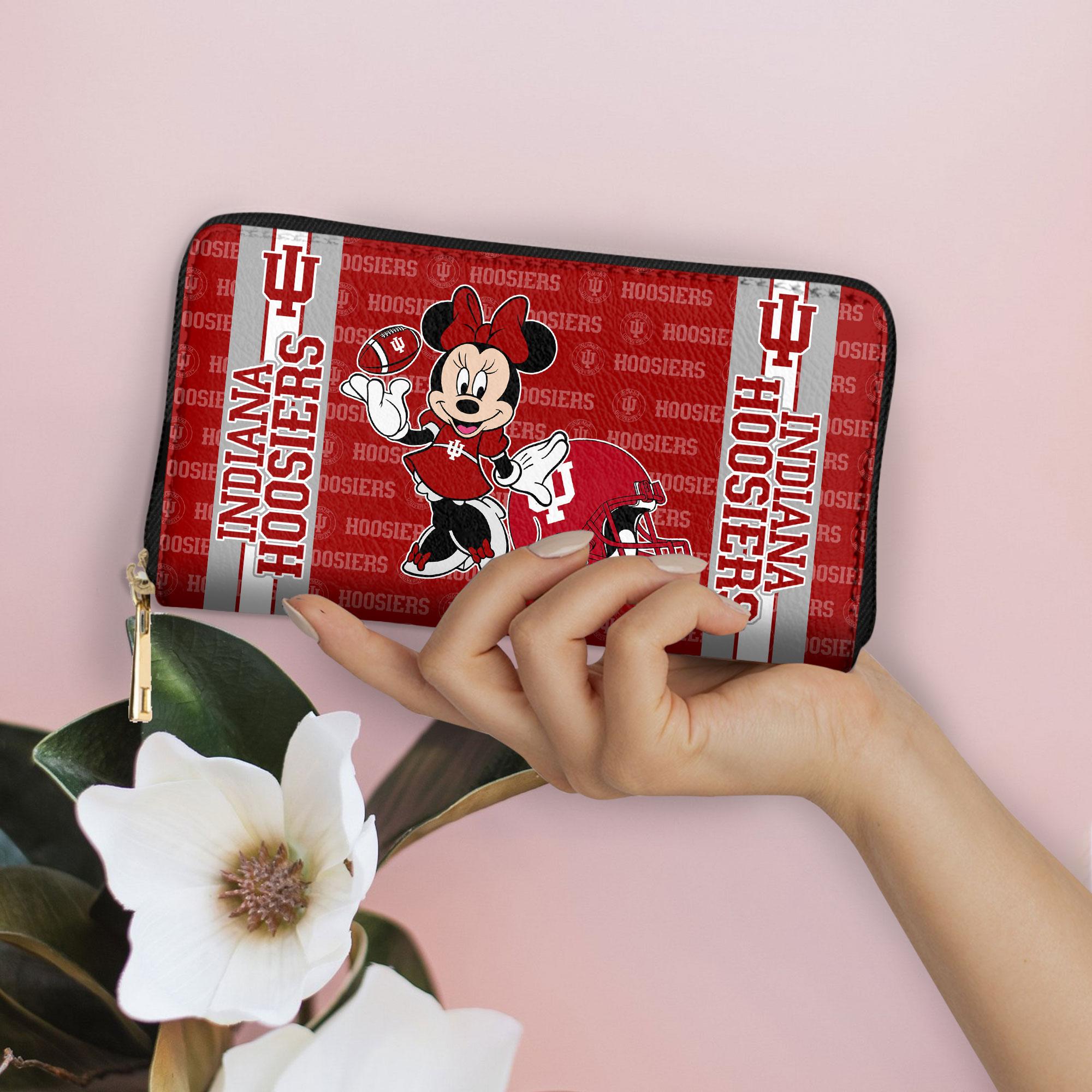 Sportswearmerch Indiana Hoosiers NCAA x Minnie Women Leather Handbag For Fan