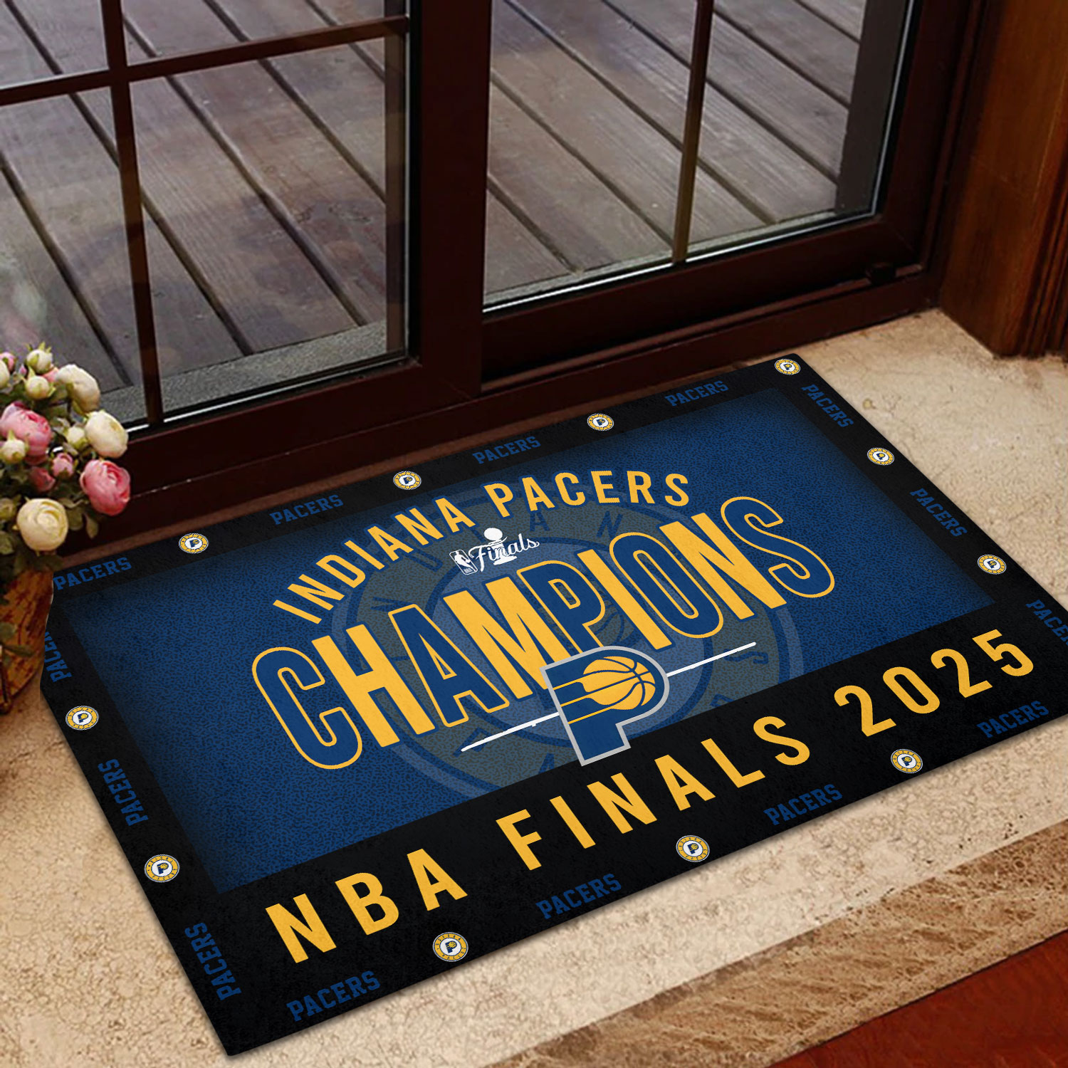 Sportswearmerch Indiana Pacers NBA Final Champions Doormat For Fan
