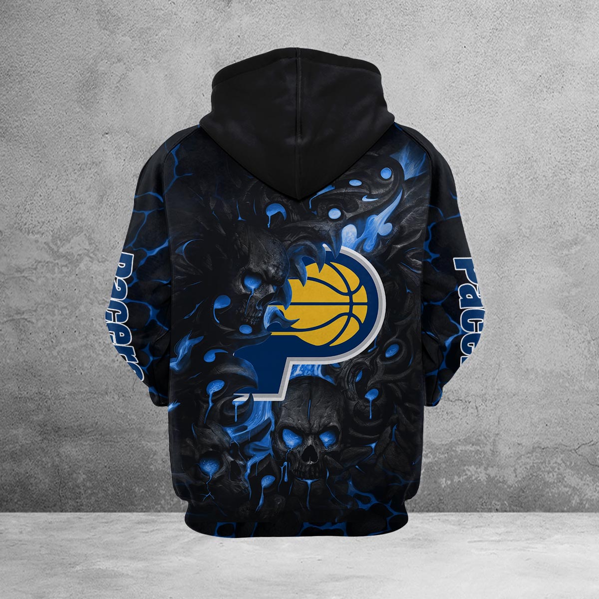 Sportswearmerch Indiana Pacers NBA Lava Skull Hoodie For Fan