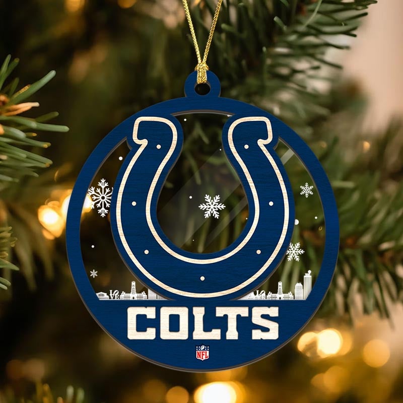 Sportswearmerch Indianapolis Colts NFL Acrylic Mix Wooden Ornament Gift For Fans