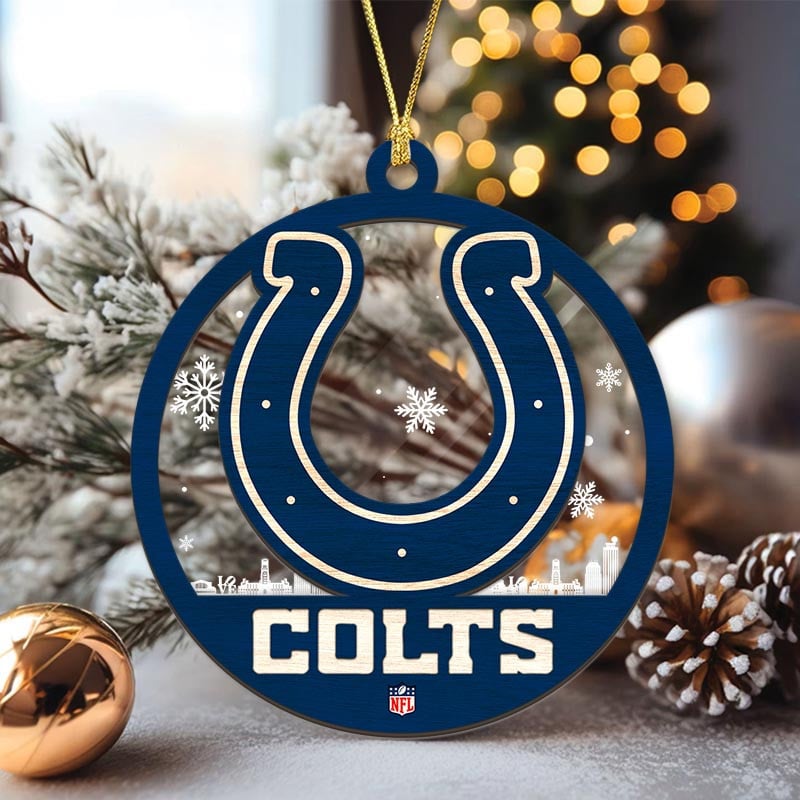 Sportswearmerch Indianapolis Colts NFL Acrylic Mix Wooden Ornament Gift For Fans