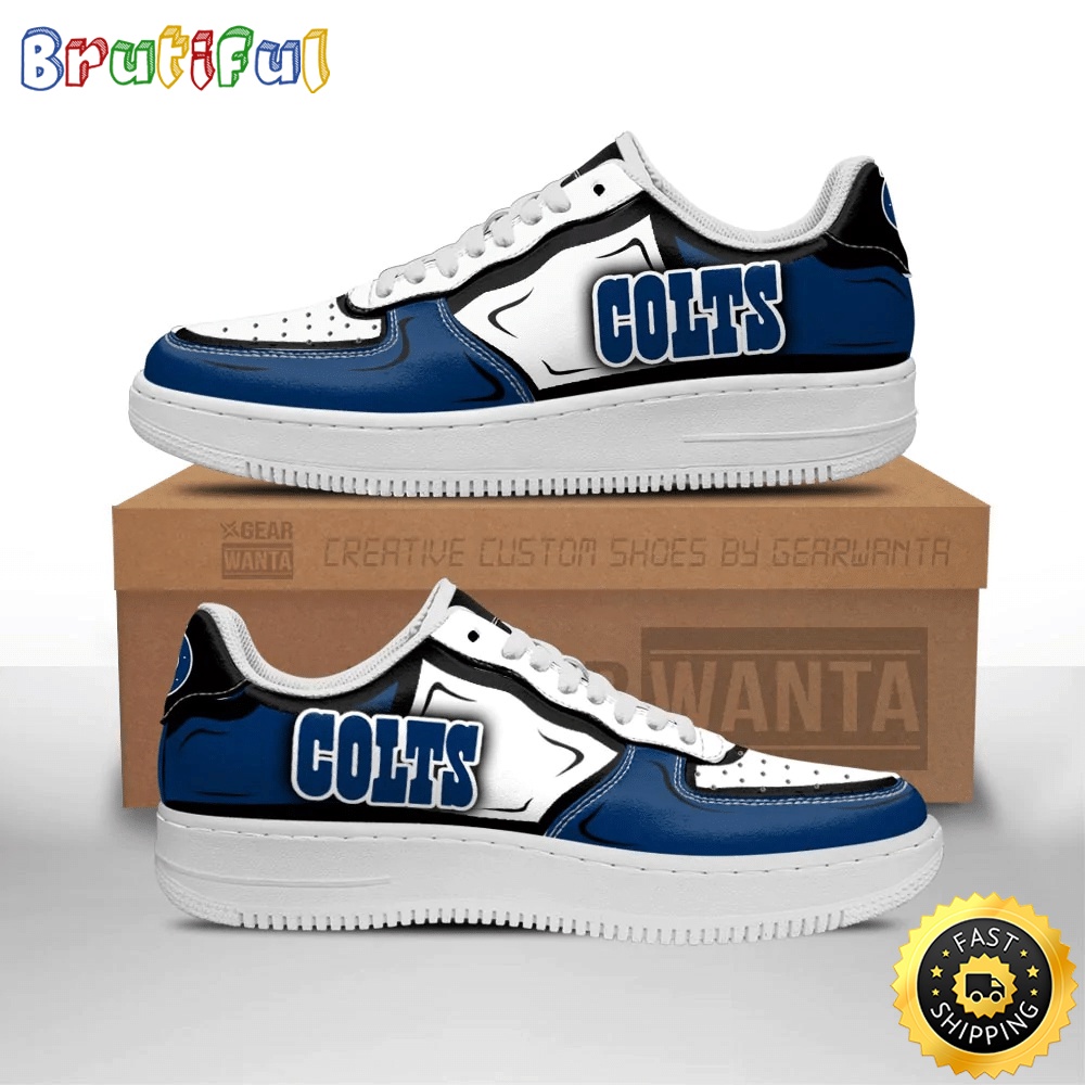 Sportswearmerch Indianapolis Colts NFL Air Low-Top Sneakers Shoes For Men And Women