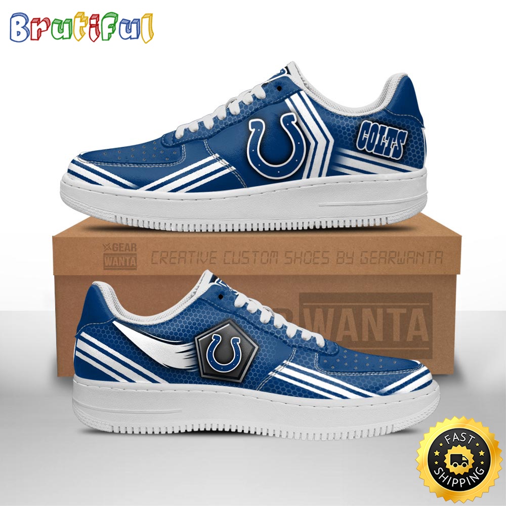 Sportswearmerch Indianapolis Colts NFL Air Low-Top Sneakers Shoes For Men And Women