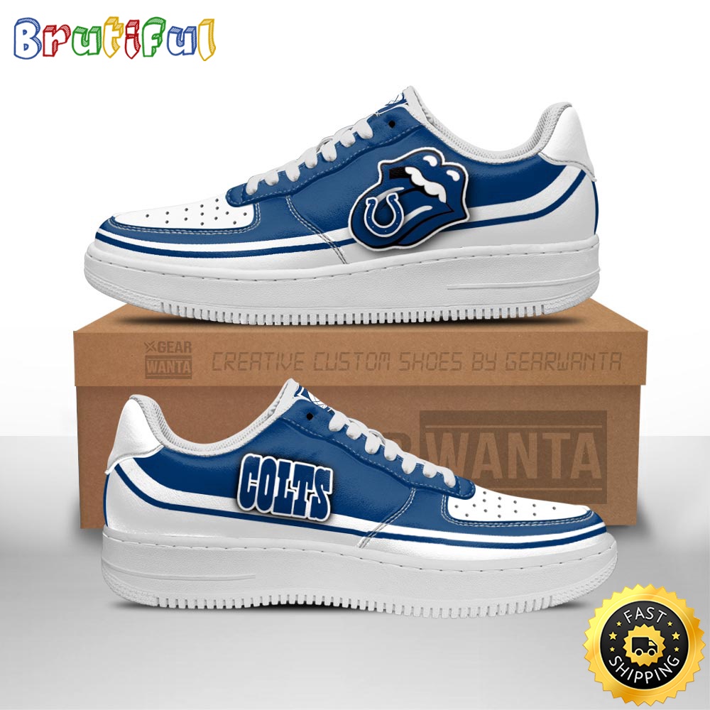 Sportswearmerch Indianapolis Colts NFL Air Low-Top Sneakers Shoes For Men And Women