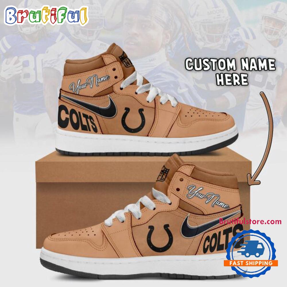 Sportswearmerch Indianapolis Colts NFL AJ1 High Sneakers Shoes For Men And Women