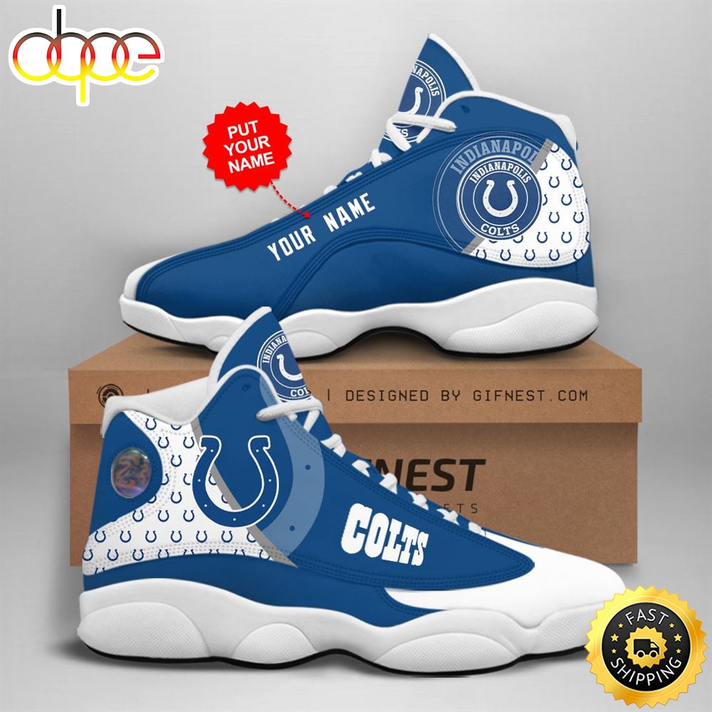 Sportswearmerch Indianapolis Colts NFL AJ13 Sneakers Shoes For Men And Women