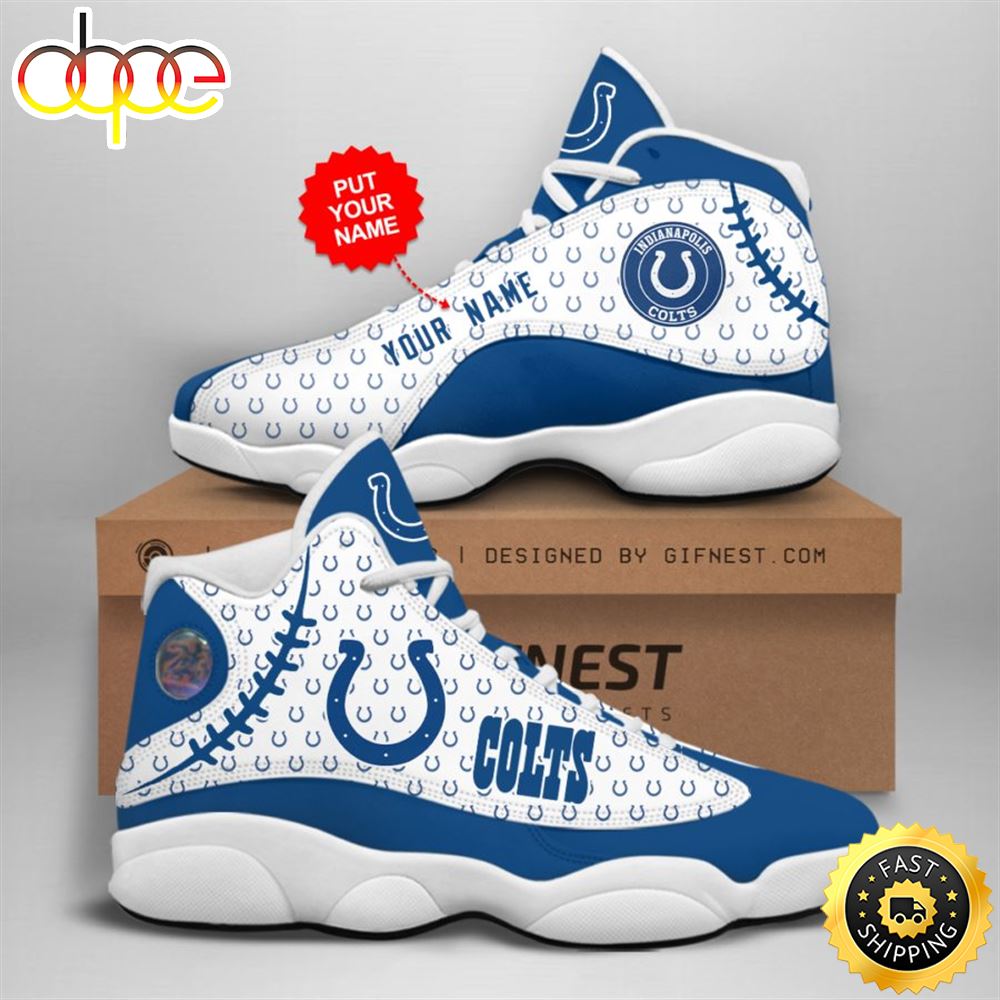 Sportswearmerch Indianapolis Colts NFL AJ13 Sneakers Shoes For Men And Women