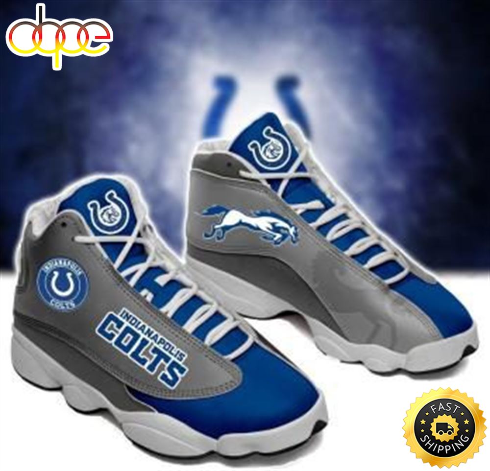 Sportswearmerch Indianapolis Colts NFL AJ13 Sneakers Shoes For Men And Women