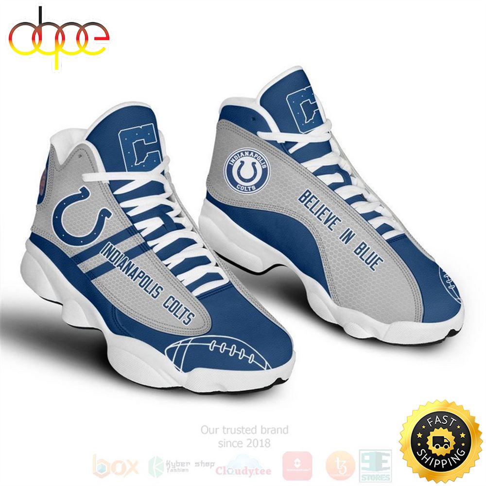 Sportswearmerch Indianapolis Colts NFL AJ13 Sneakers Shoes For Men And Women