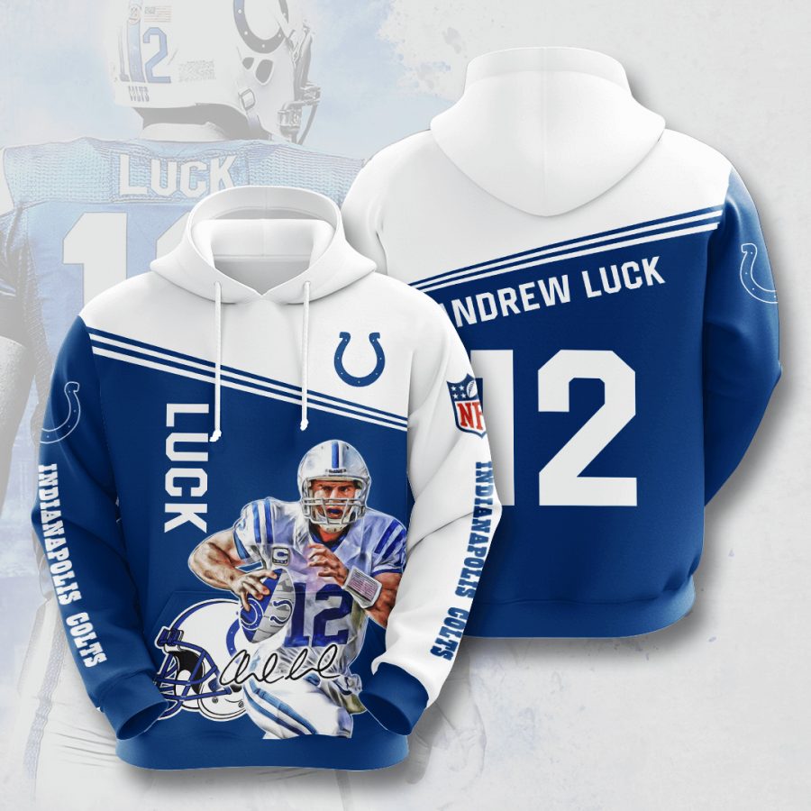 Sportswearmerch Indianapolis Colts NFL Andrew Luck Personalized Hoodie For Fan