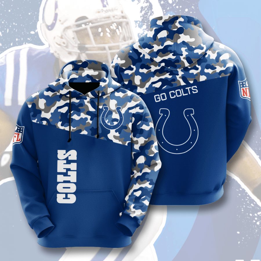 Sportswearmerch Indianapolis Colts NFL Camo Personalized Hoodie For Fan