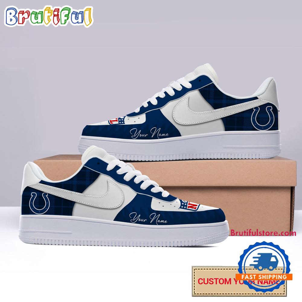 Sportswearmerch Indianapolis Colts NFL Christmas Logo Pattern Custom Air Low-Top Shoes For Men And Women