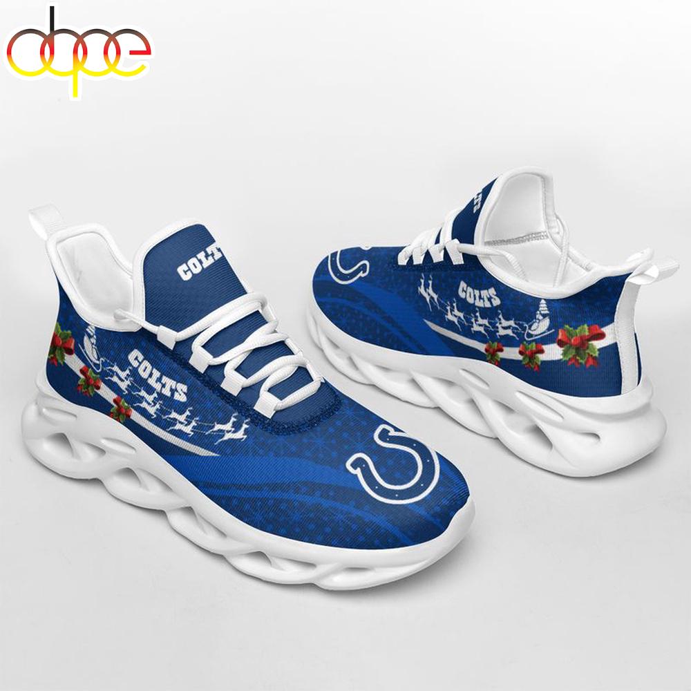 Sportswearmerch Indianapolis Colts NFL Christmas Pattern Max Soul Shoes Sneakers For Men And Women