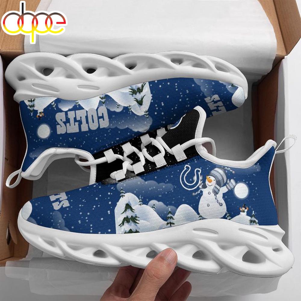 Sportswearmerch Indianapolis Colts NFL Christmas Snowman Max Soul Shoes Sneakers For Men And Women