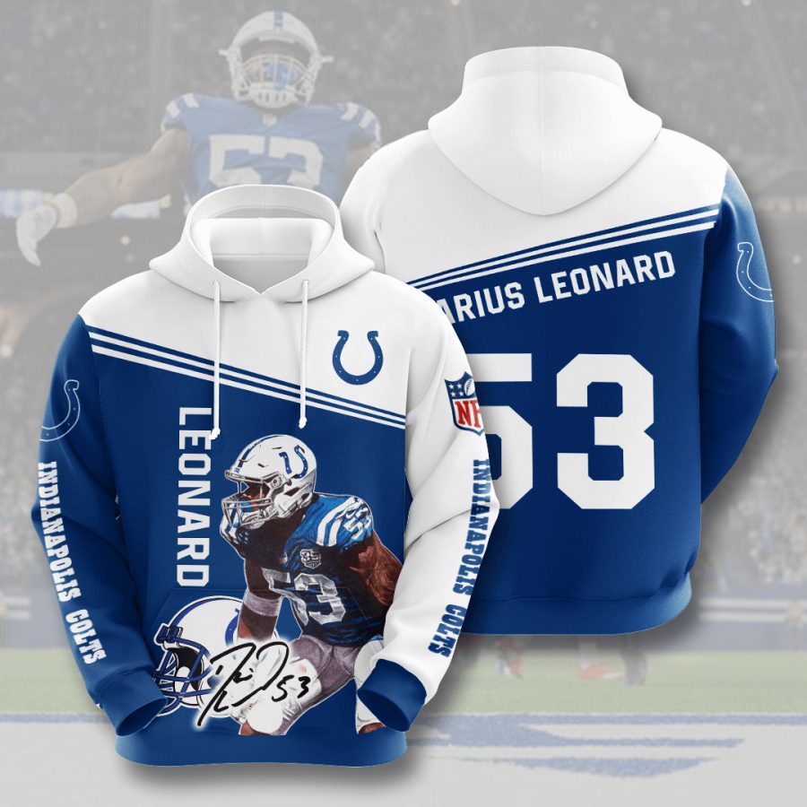 Sportswearmerch Indianapolis Colts NFL Darius Leonard Personalized Hoodie For Fan