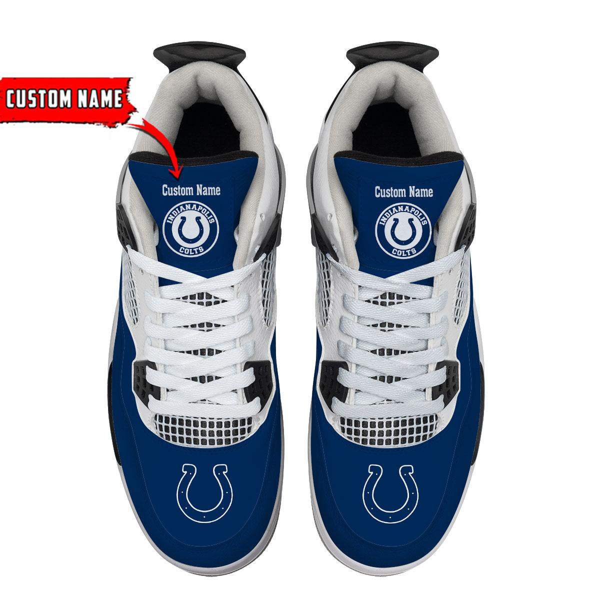 Sportswearmerch Indianapolis Colts NFL Personalized Air Jordan 4 SnAJ4 Sneakers Shoes For Men And Women