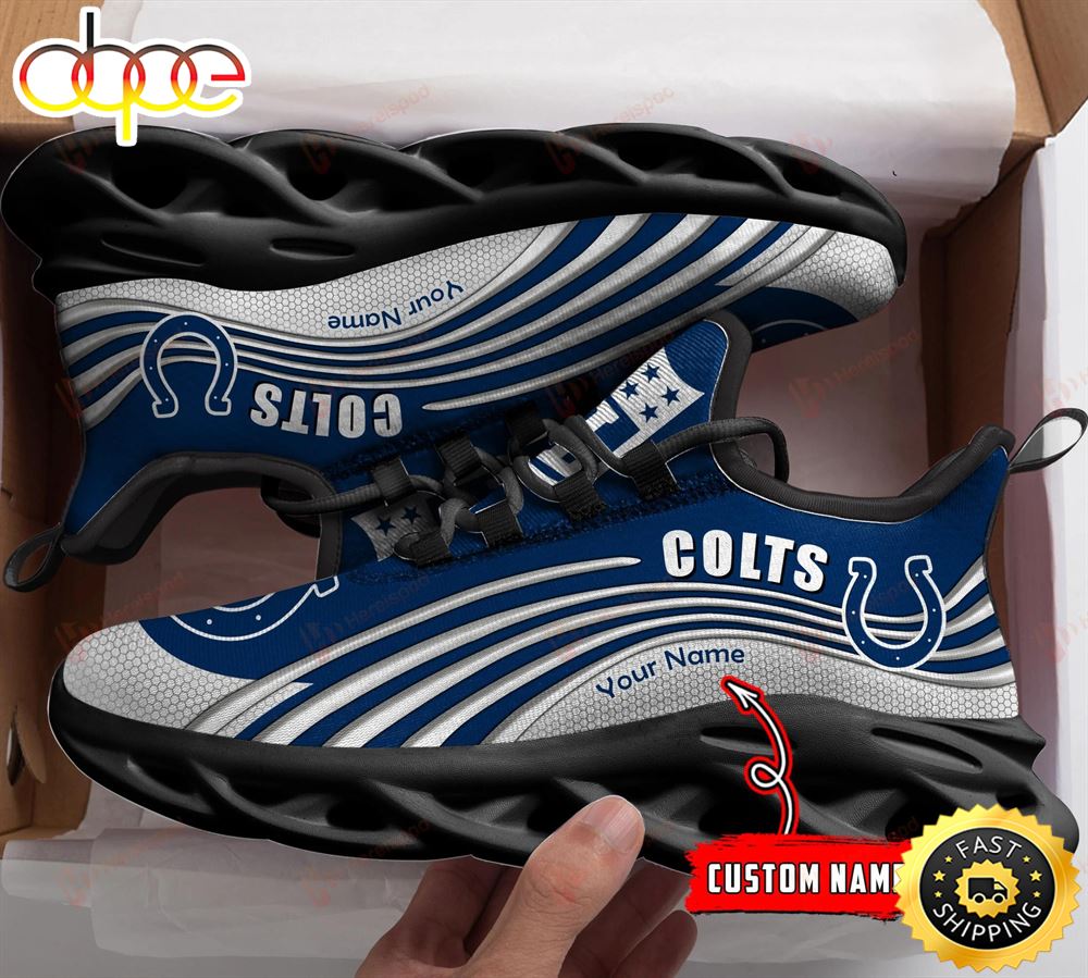 Sportswearmerch Indianapolis Colts NFL Personalized Max Soul Shoes Sneakers For Men And Women