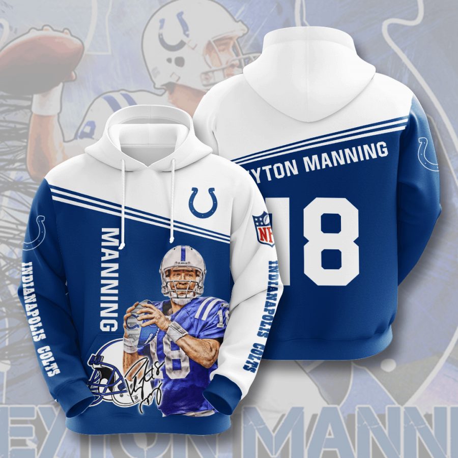 Sportswearmerch Indianapolis Colts NFL Peyton Manning Personalized Hoodie For Fan