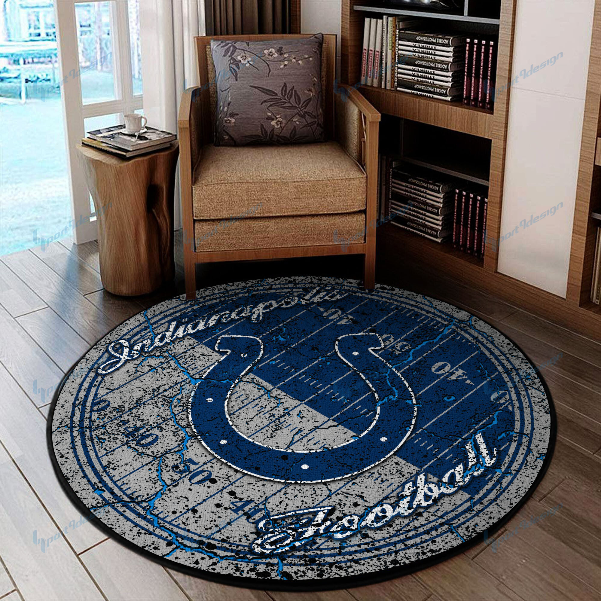 Sportswearmerch Indianapolis Colts NFL Round Rug For Fan