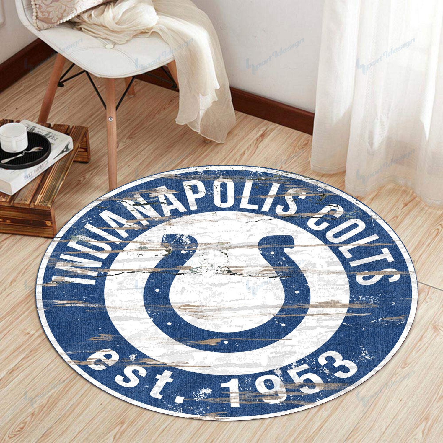 Sportswearmerch Indianapolis Colts NFL Round Rug For Fan