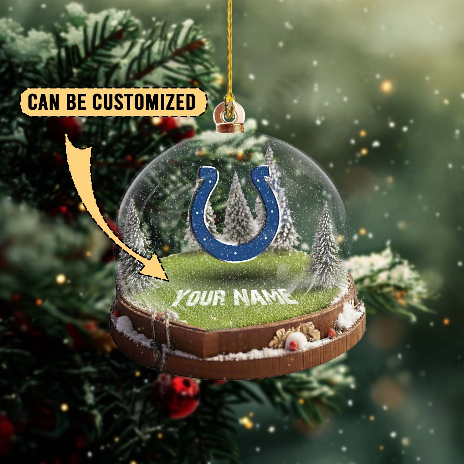 Sportswearmerch Indianapolis Colts NFL x Christmas Acrylic Ornament Gift For Fans