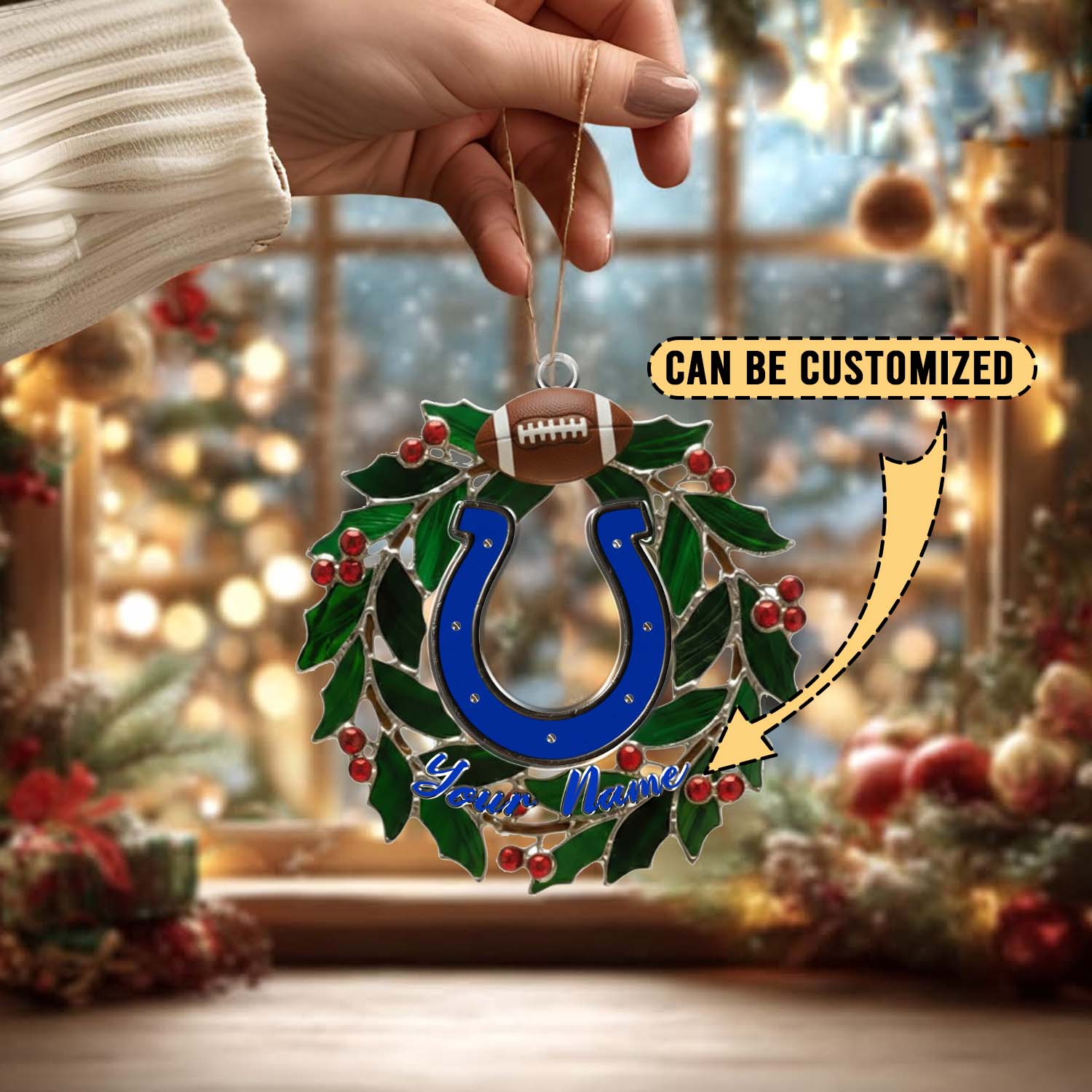 Sportswearmerch Indianapolis Colts NFL x Christmas Acrylic Ornament Gift For Fans