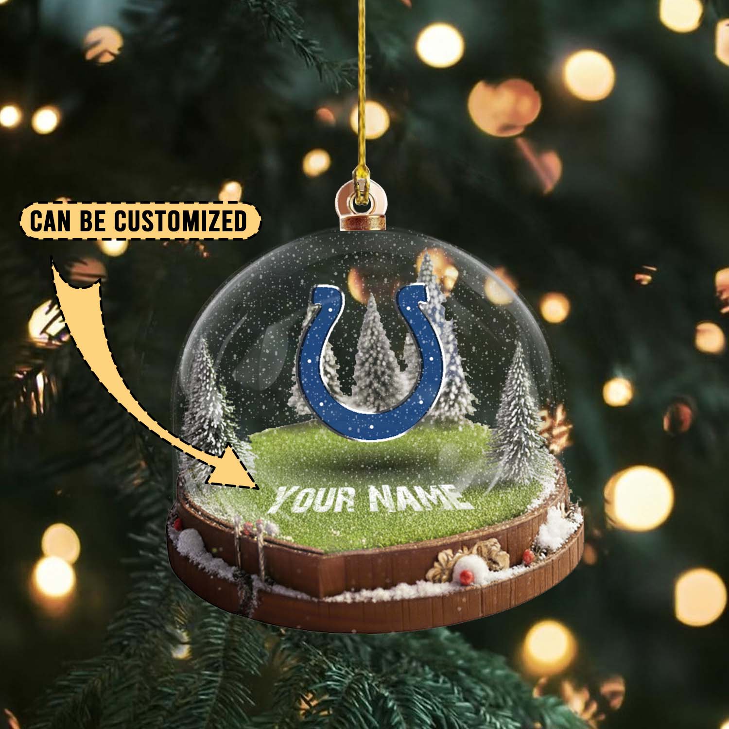 Sportswearmerch Indianapolis Colts NFL x Christmas Acrylic Ornament Gift For Fans