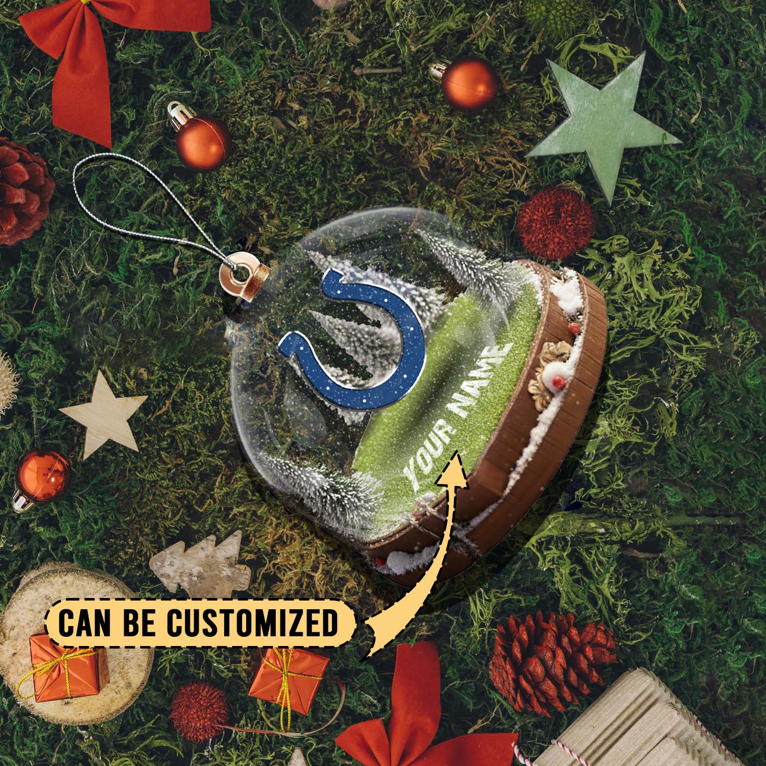 Sportswearmerch Indianapolis Colts NFL x Christmas Acrylic Ornament Gift For Fans