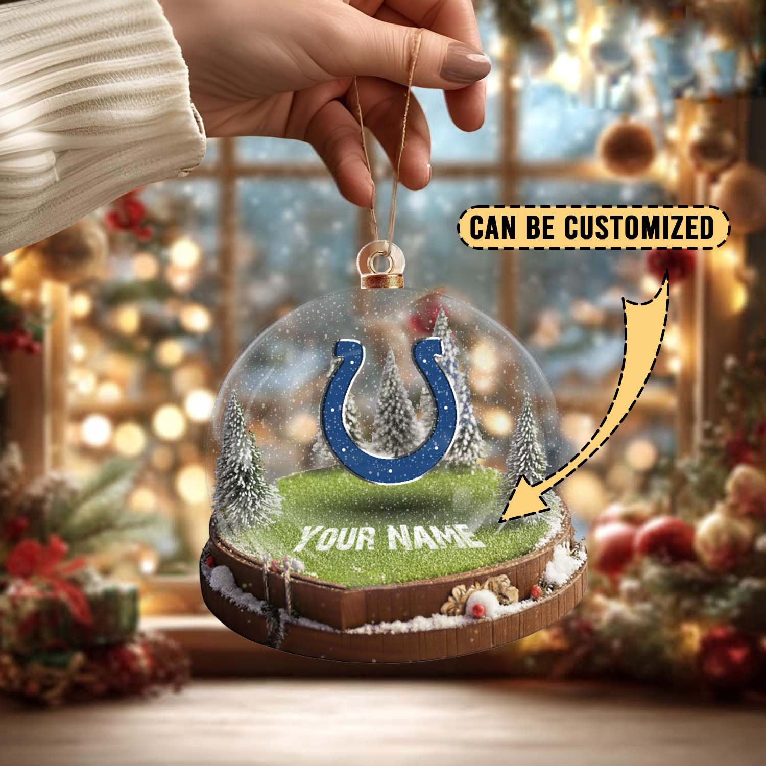 Sportswearmerch Indianapolis Colts NFL x Christmas Acrylic Ornament Gift For Fans