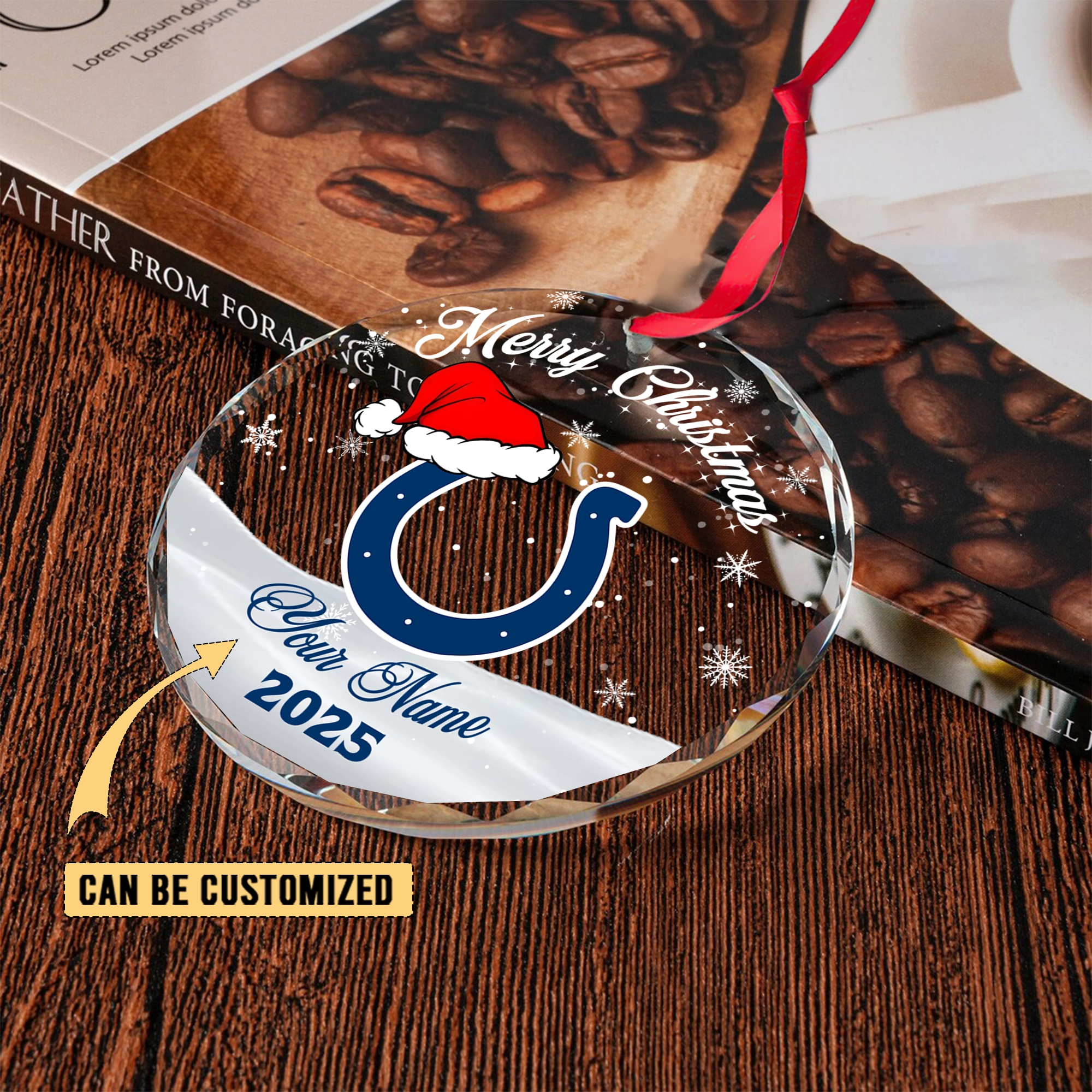 Sportswearmerch Indianapolis Colts NFL x Christmas Glass Ornament Gift For Fan