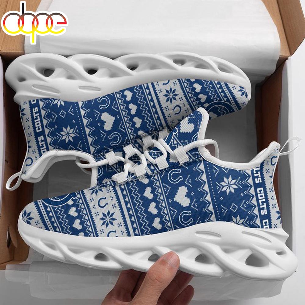 Sportswearmerch Indianapolis Colts NFL X-max Patterns Christmas Max Soul Shoes Sneakers For Men And Women