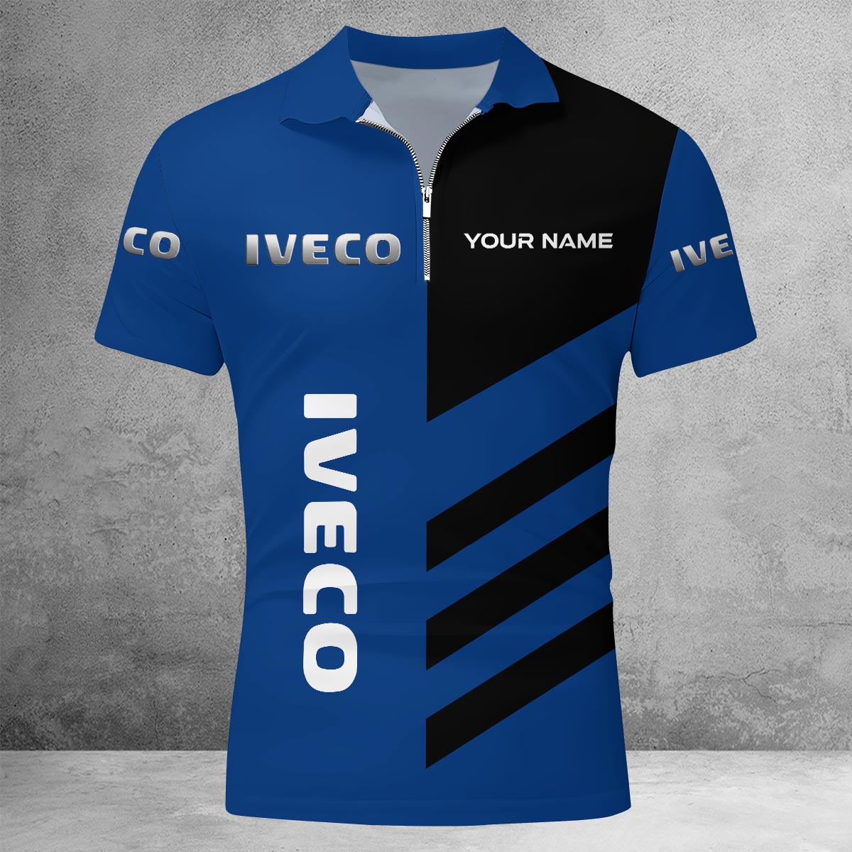 Sportswearmerch International Truck Lapel Zip Polo Shirt For Fan