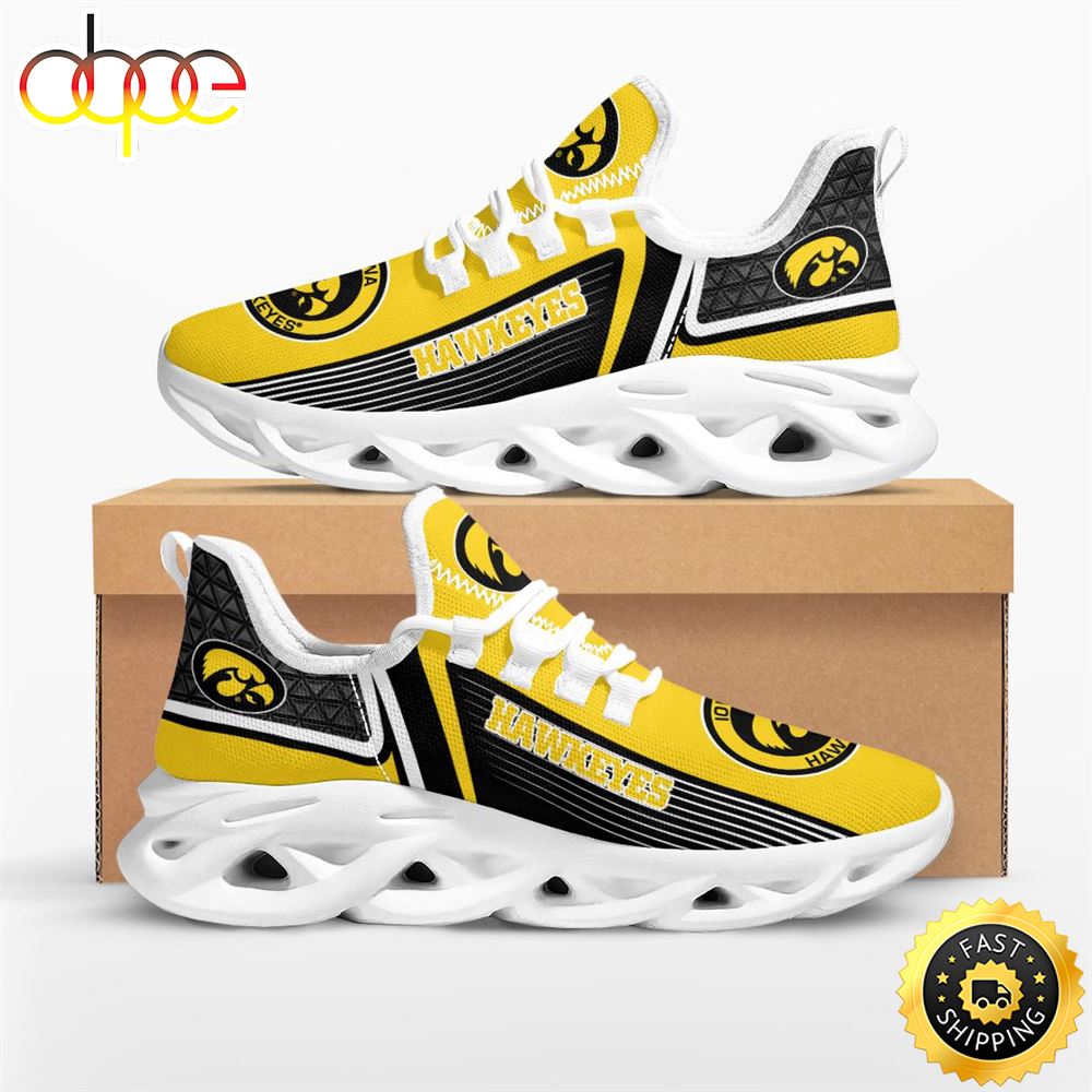 Sportswearmerch Iowa Hawkeyes NCAA Fan Max Soul Shoes Sneakers For Men And Women
