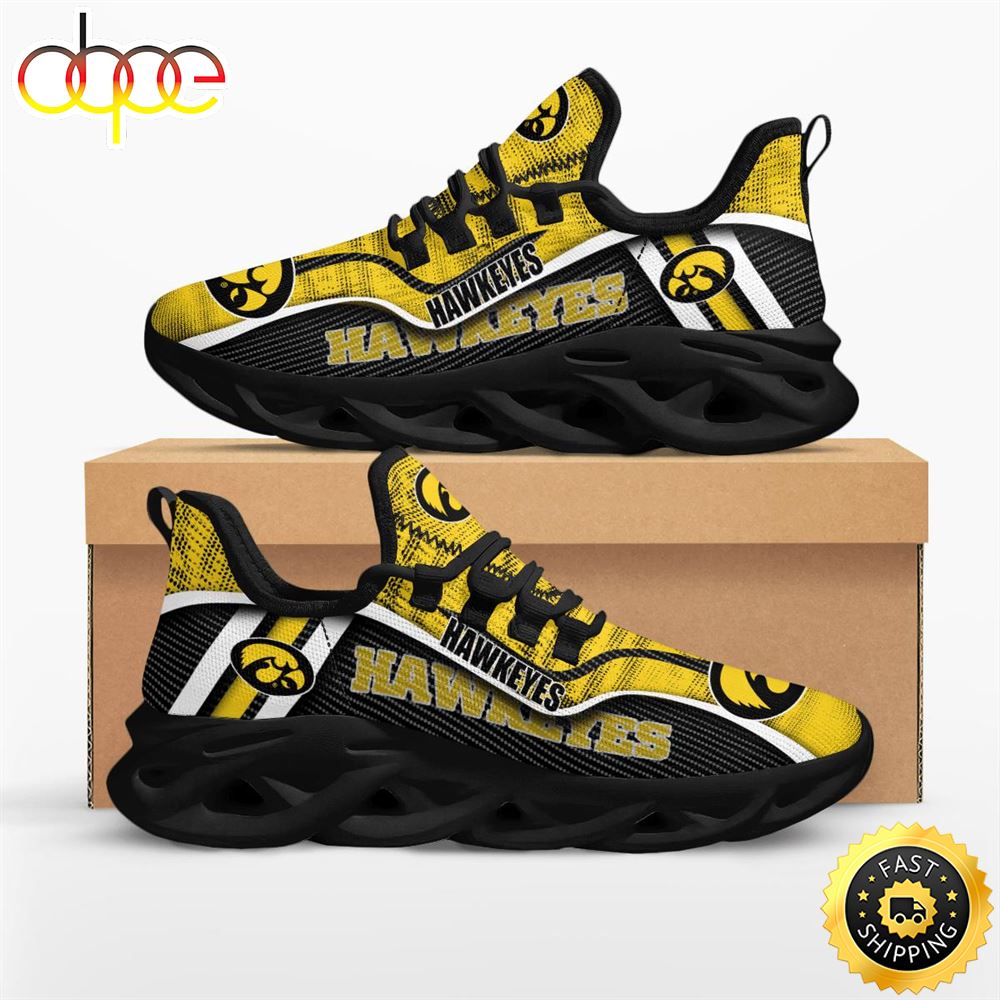 Sportswearmerch Iowa Hawkeyes NCAA Jumpstart Max Soul Shoes Sneakers For Men And Women