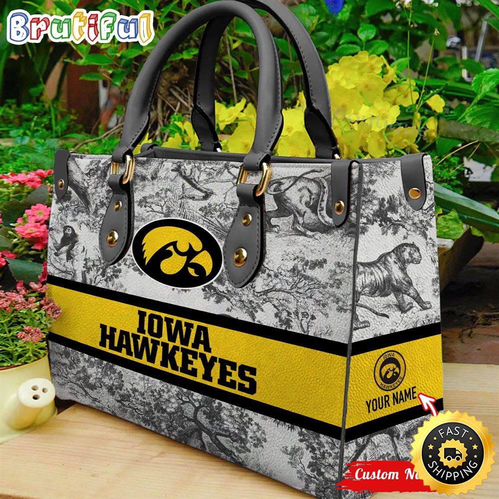 Sportswearmerch Iowa Hawkeyes NCAA Leather Handbag For Fan