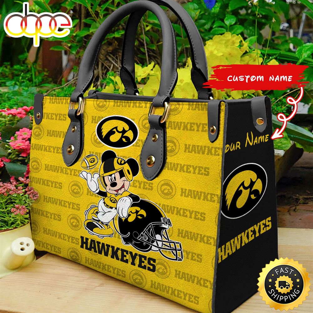 Sportswearmerch Iowa Hawkeyes NCAA Mickey Leather Bag For Fan
