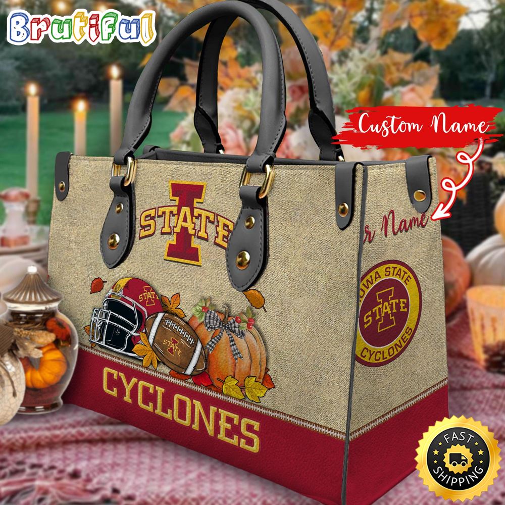 Sportswearmerch Iowa State Cyclones NCAA Autumn Leather Handbag For Fan