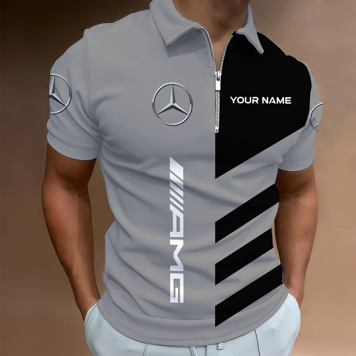 Sportswearmerch Iowa State Cyclones NCAA Lapel Zip Polo Shirt For Fan