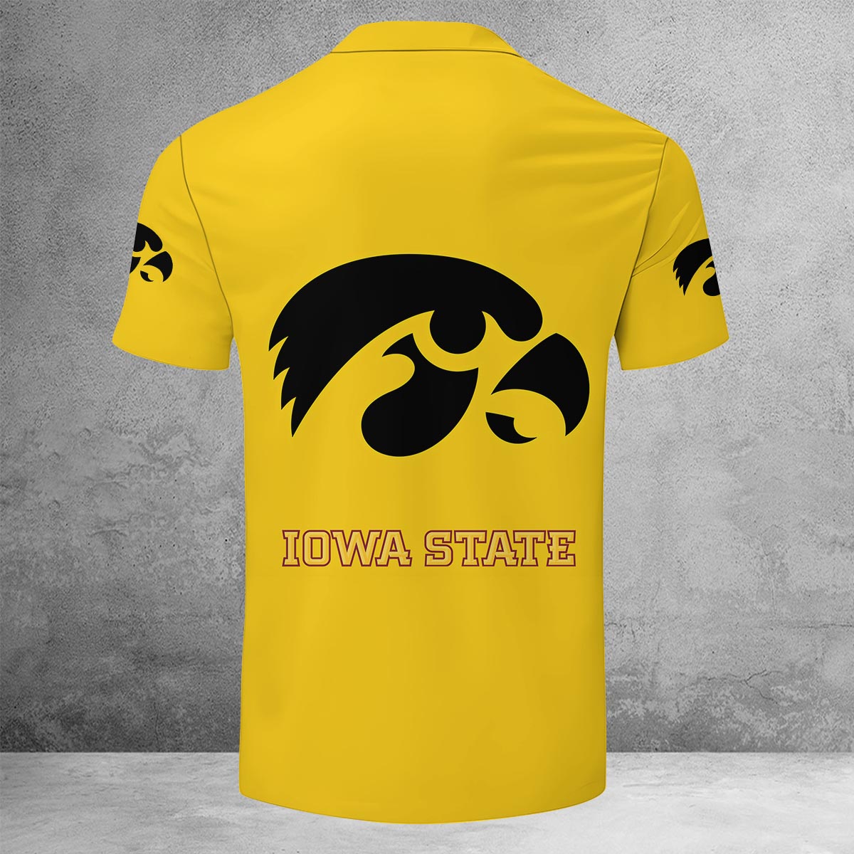 Sportswearmerch Iowa State Cyclones NCAA Lapel Zip Polo Shirt For Fan