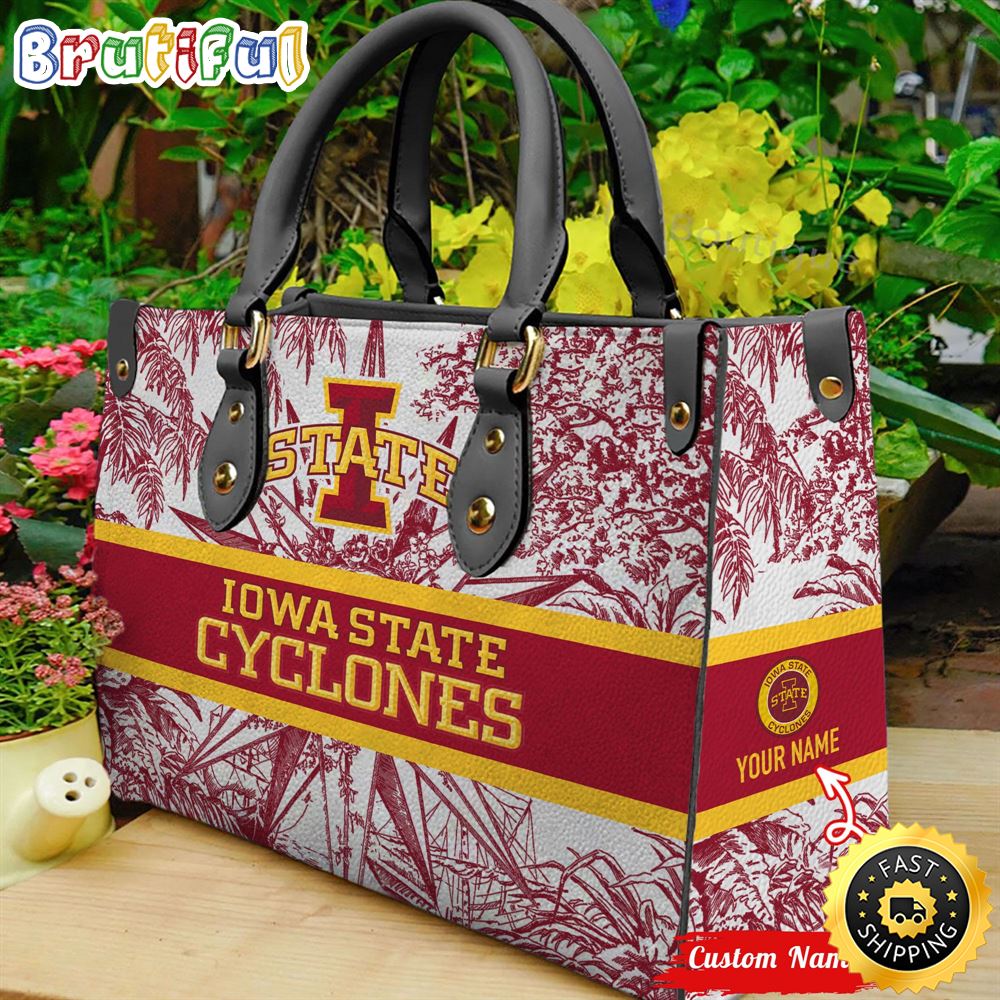 Sportswearmerch Iowa State Cyclones NCAA Leather HandBag For Fan