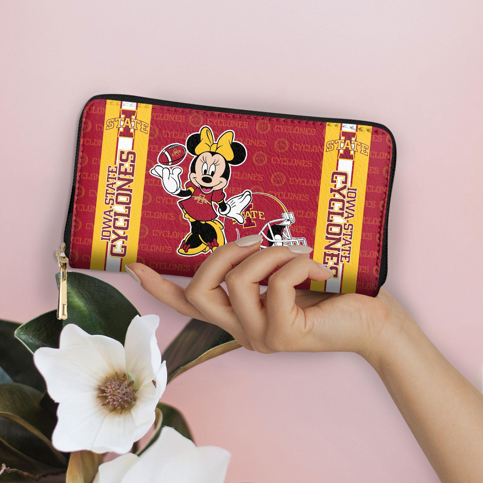 Sportswearmerch Iowa State Cyclones NCAA x Minnie Women Leather Handbag For Fan