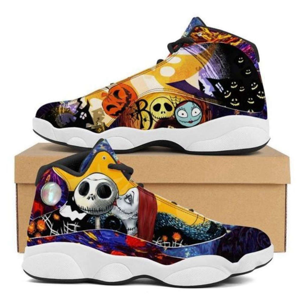 Sportswearmerch Jack and Sally Movie AJ13 Sneakers Shoes For Men And Women