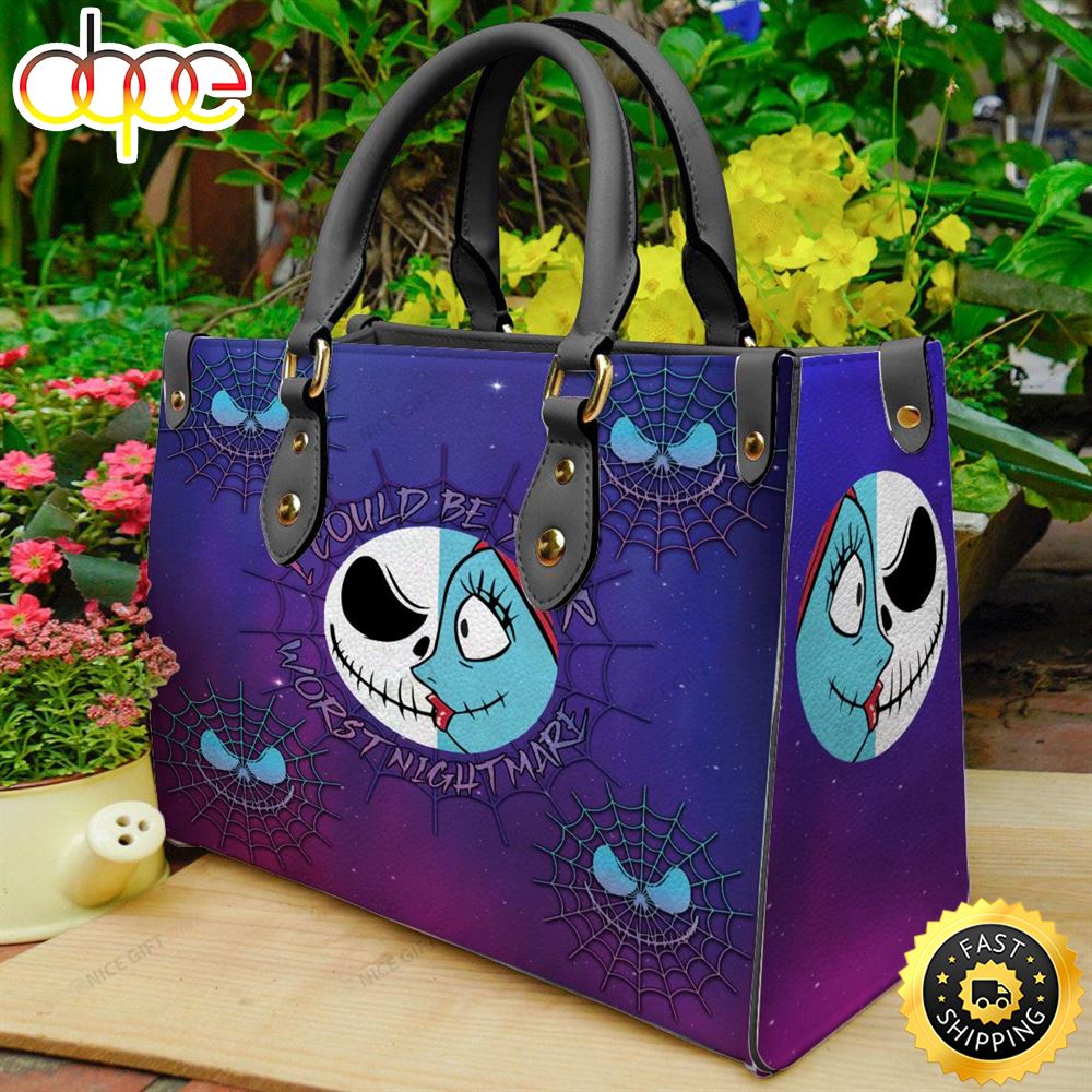 Sportswearmerch Jack Skellington Movie Leather Bag For Fan