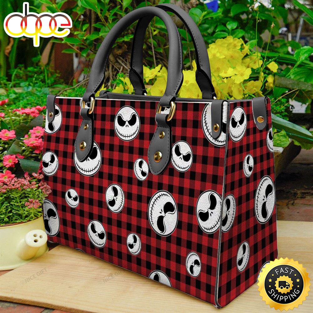 Sportswearmerch Jack Skellington Movie Leather Bag For Fan