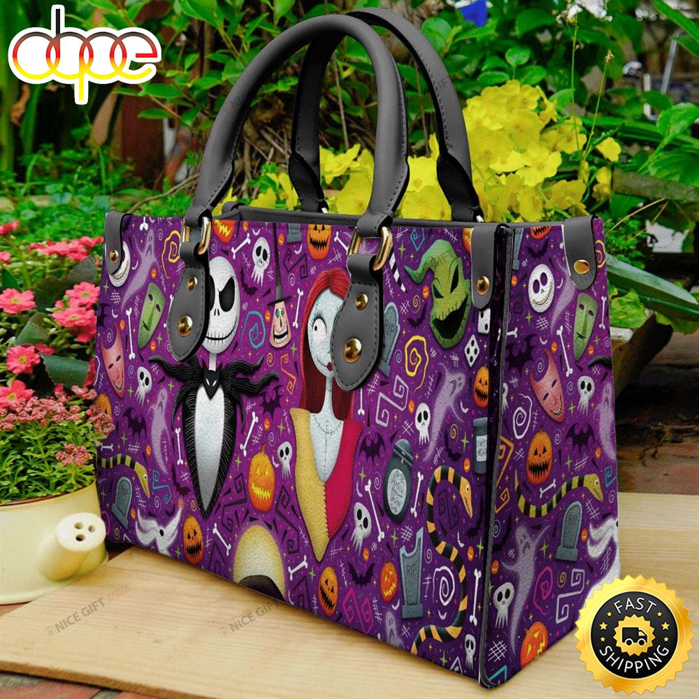 Sportswearmerch Jack Skellington Movie Leather Bag For Fan