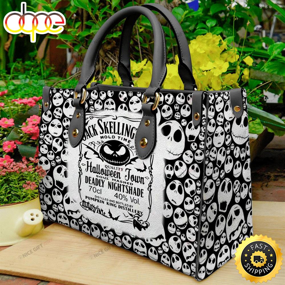 Sportswearmerch Jack Skellington Movie Leather Bag For Fan
